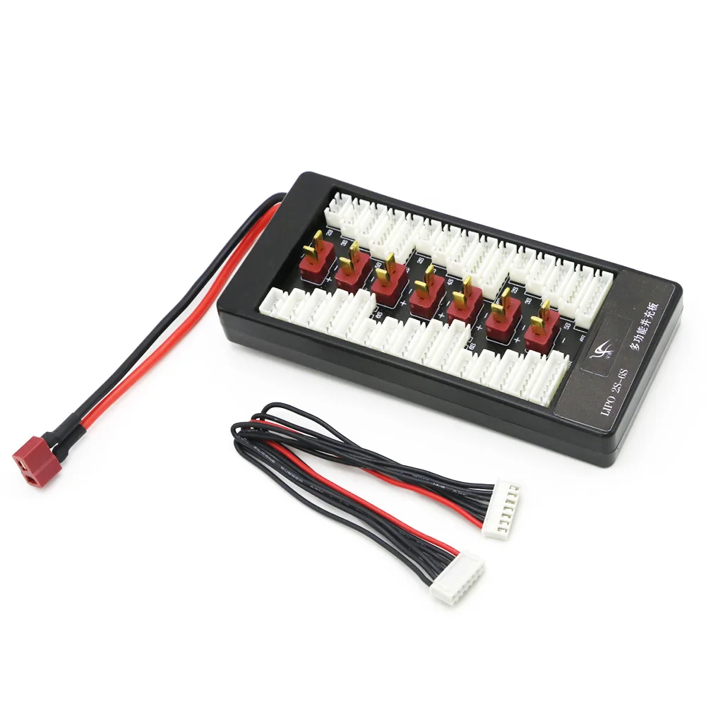 T plug 1 шт. HotRc высокое качество 2 S-6 S Lipo аккумулятор; параллельный зарядная плата Зарядное устройство плиты с t-образной вилкой XT60 разъем для зарядного устройства Imax B6 B6AC B8 6 в 1 - Цвет: T plug