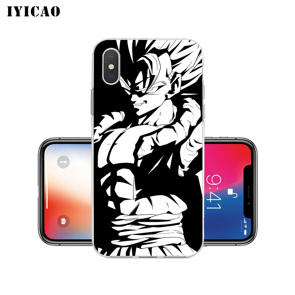 IYICAO Gogeta Dragon Ball Мягкий силиконовый чехол для телефона iPhone X XR XS MAX 6 6s 7 8 Plus 5 5S SE TPU |