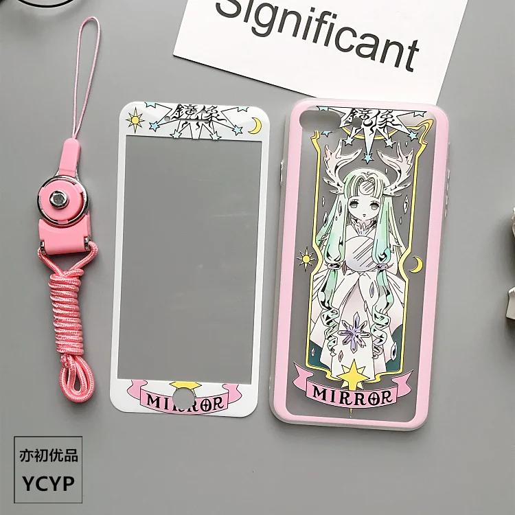 Чехол для iphone XS Max Cardcaptor Sakura + закаленное стекло пленка экрана 8 7 6 6S plus XR прозрачная