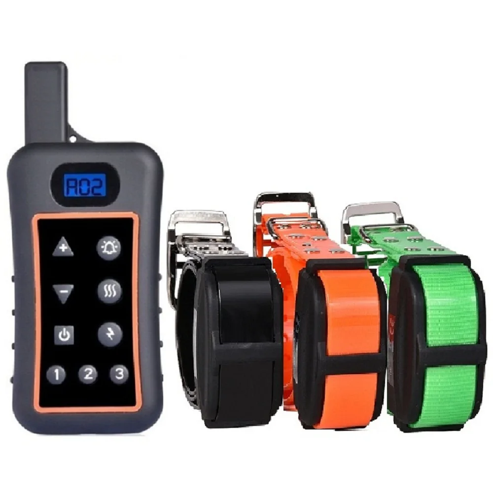 for 3 dogs New Shock Collars for Dog Hunting Training Remote Control 1200M Waterproof Electronic Dog Training Collar for All Size Dogs - Цвет: for 3 dogs