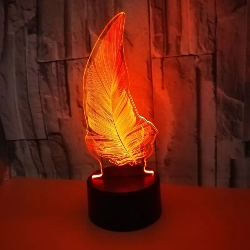 Цветная сенсорная 3d лампа иллюзия светодиодный ночник USB настольная для детей