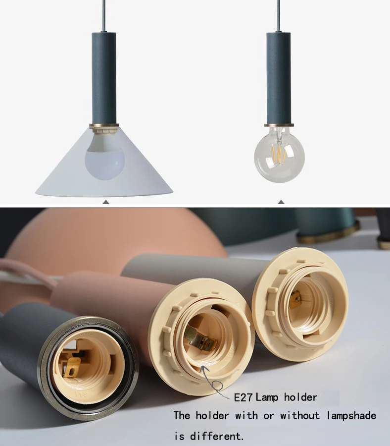 Nordic simple bar hanging lamp colored Pendant Light restaurant bedroom bedside lights modern art and creative lighting | Лампы и