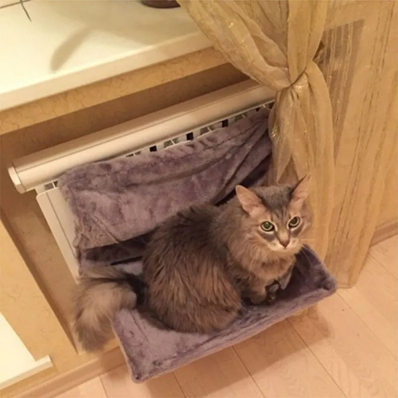 Подвесной гамак для домашних кошек моющаяся кровать зимний теплый уютный