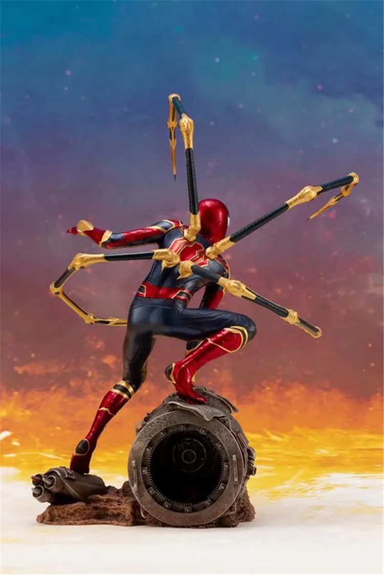 Marvel Мстители ARTFX + война бесконечности Железный Человек паук фигурка супергероя