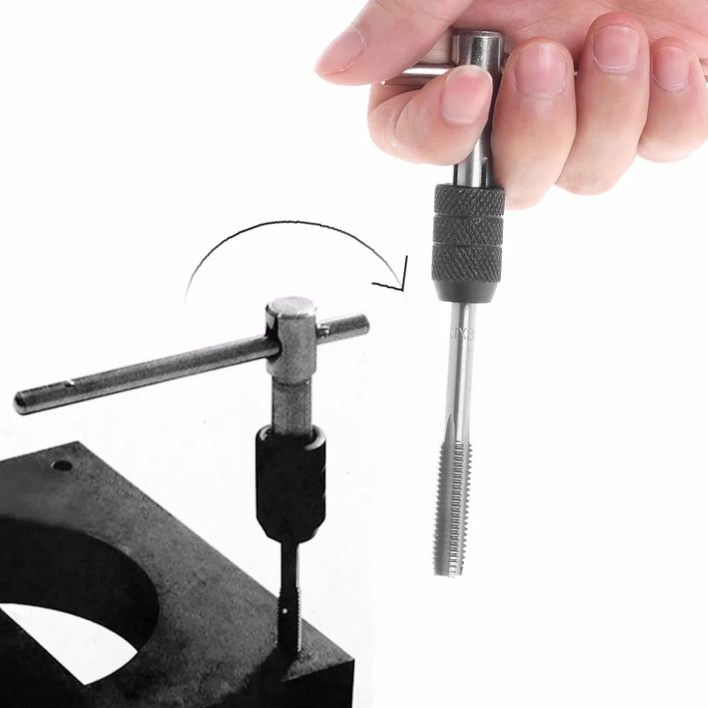 OOTDTY 7 шт. гаечный ключ и метрических M3/M4/M5/M6/M8 Т-образная ручка дюймовый стандарт