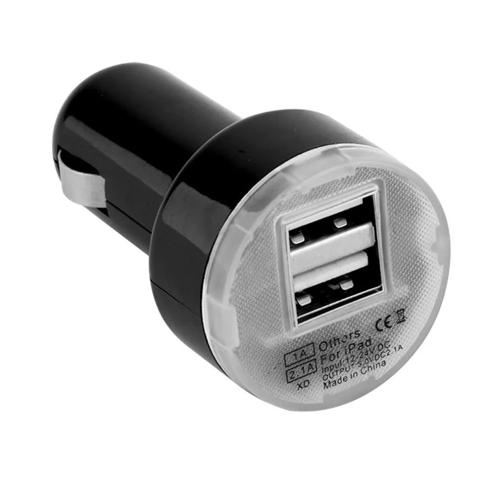 Новые мини двойной 2 Порты и разъёмы USB Автомобильное Мощность Зарядное устройство адаптер DC 12-24 V для iPhone6/6 PLUS 5S для iPod Камера Лидер продаж