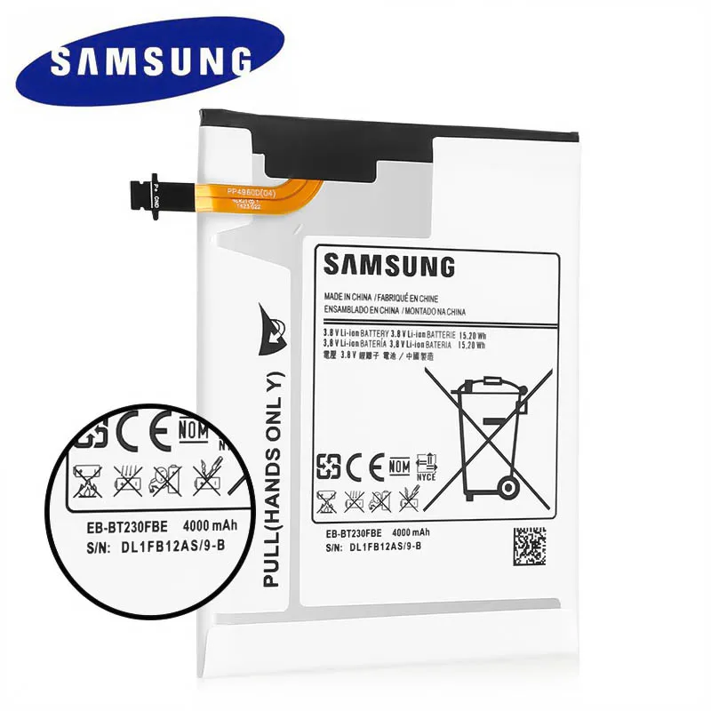 Аккумулятор SAMSUNG для планшетов Samsung Galaxy Tab 4 7 0 дюйма T230 T231 T235 Φ аккумулятор 4000