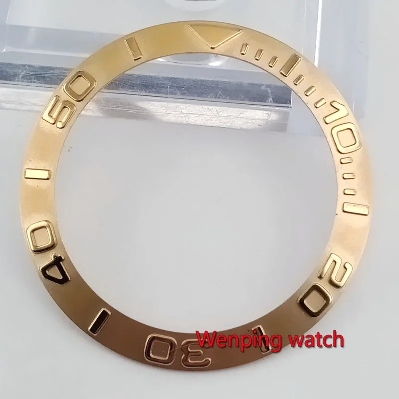 Часы Ободок Новый 38 мм нержавеющая сталь серебро золото вставка для часов aftermarket