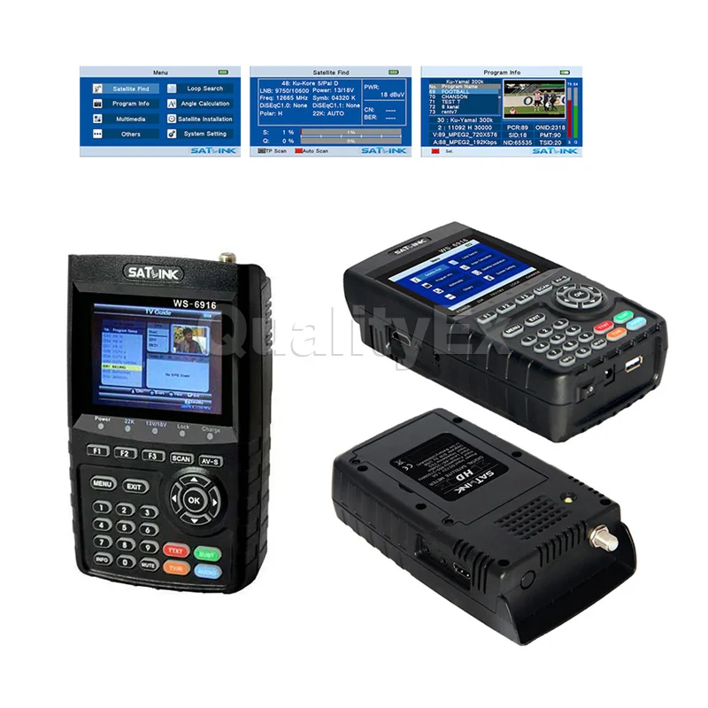 Оригинальный c Цифровой спутниковый Finder DVB-S/S2 Высокое разрешение MPEG-4 HD метр с