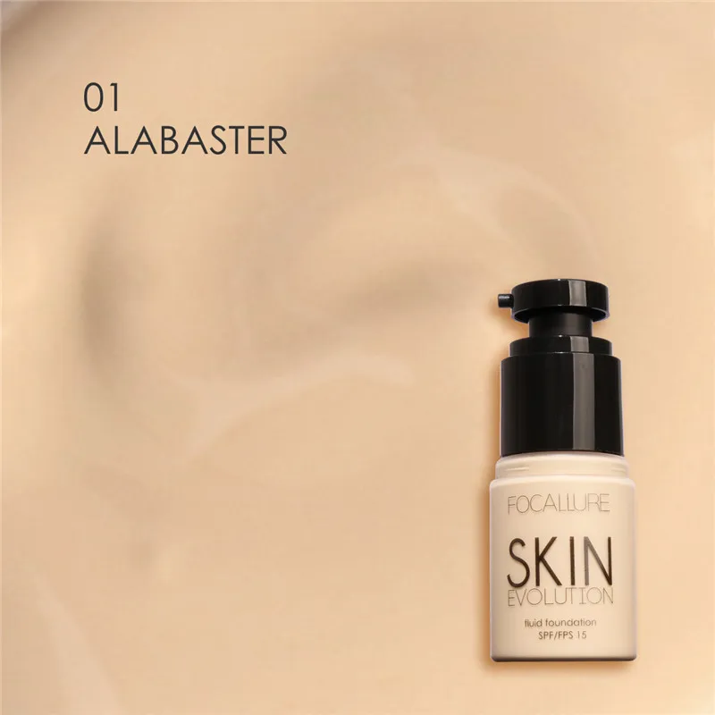 1 FOCALLURE основа для лица, основа для макияжа, Жидкий тональный крем, отбеливающий консилер, увлажняющий крем, контроль над маслом, Maquiagem - Цвет: 1