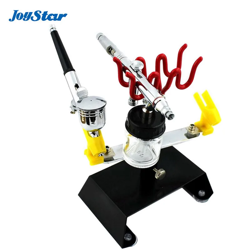 ABEST New 2+2 Airbrush holder clamp-on Table mount Hobby Stand AB-H2 | Красота и здоровье