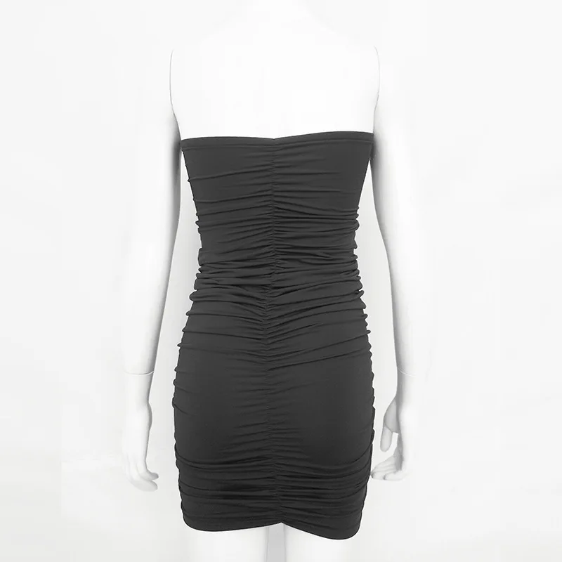 Skitzyou Sexy бретелек Bodycon Мини Летнее платье Для женщин без рукавов эластичные с