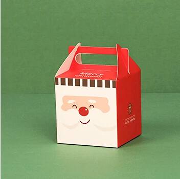 Hoomall 12 шт. бумажная Подарочная коробка Новогодняя сумка Navidad печенья холокатная