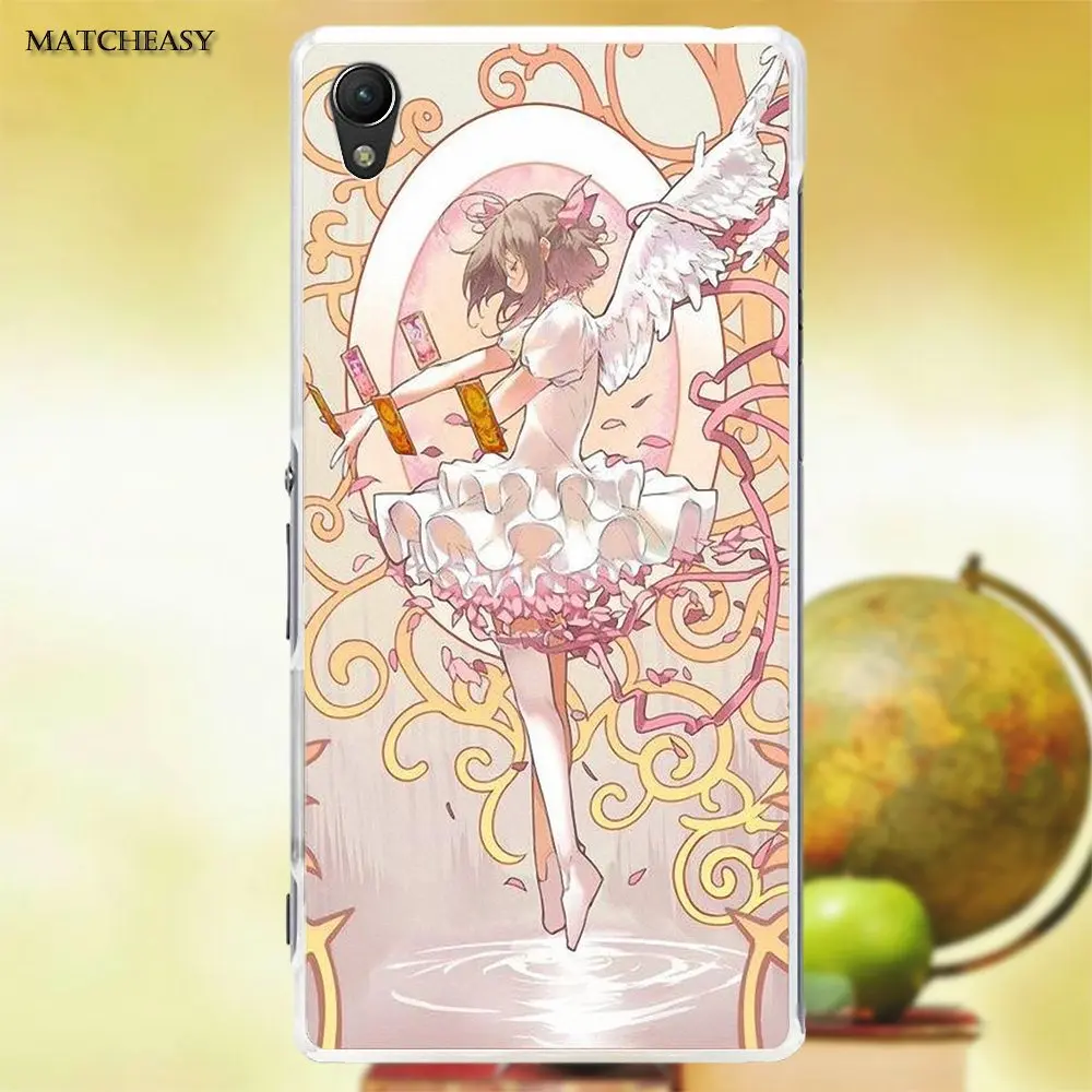 Мягкий термополиуретановый чехол для телефона Sakura Card Captor Sony Xperia Z Z1 Z2 Z3 Z4 Z5 compact Mini