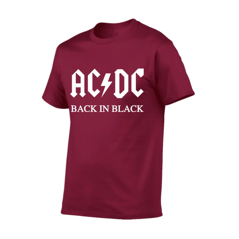 Новый стиль хит продаж 100% хлопковые футболки AC DC брендовая мужская футболка