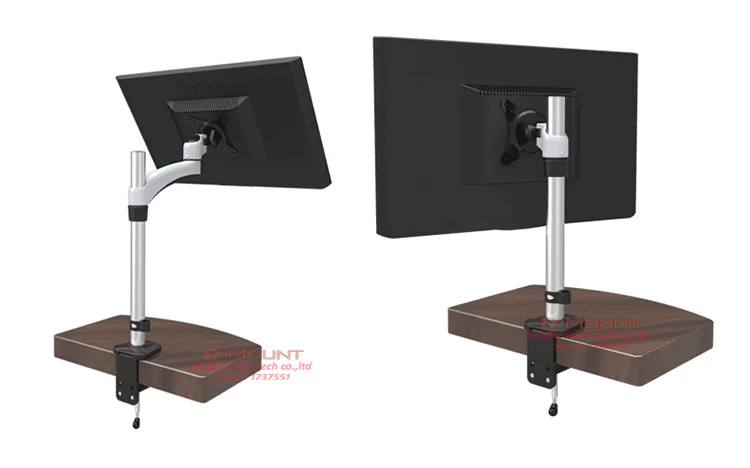 D-MOUNT DL-JF111 авиационная алюминиевая втулка База Зажим 1"-27" экран ЖК-телевизор стенд монитор настольная Поддержка кронштейн вращающийся держатель