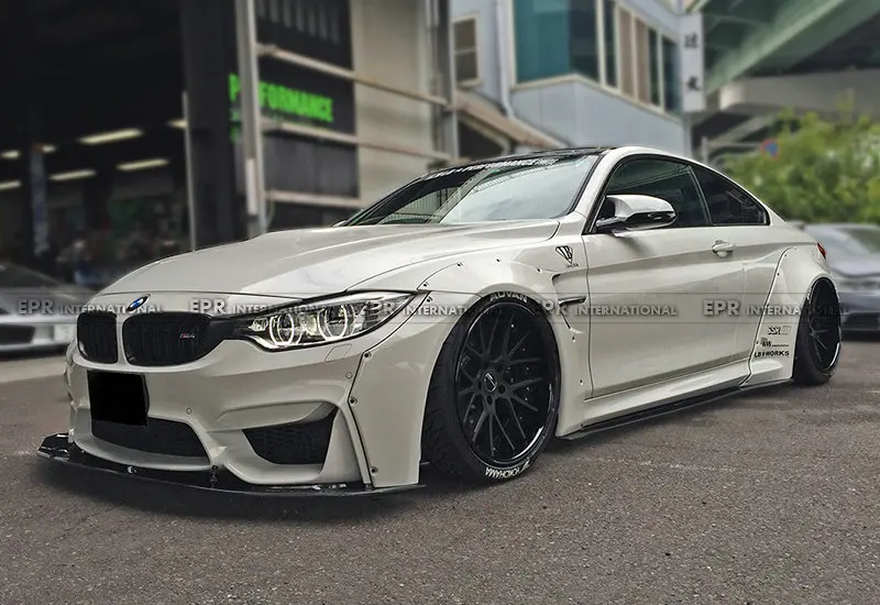 F82 M4 14-18 FRP стекловолокно неокрашенные LB Walk Style Набор для всего тела