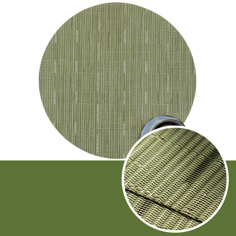 Weave Mat 03 Кухонные принадлежности, пластиковые столовые приборы, чаша, Рождественский коврик, набор подставок под кружки, круглая ткань, ПВХ, изоляционный коврик, кофейник, обеденный - Цвет: Weave Mat 03