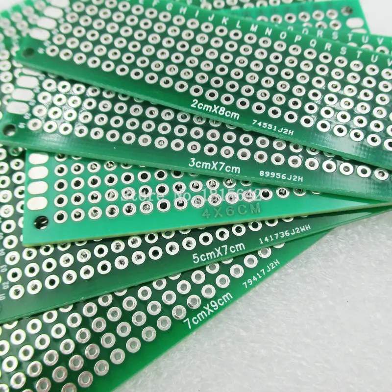 5 шт./лот PCB Kit 7x9 5x7 4x6 3x7 2x8 см двухсторонний медный Прототип pcb Универсальный электронный diy комплект