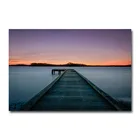 Художественный шелковый или холщовый плакат с пейзажем заката 13x20 24x36 дюймов для украшения комнаты-003