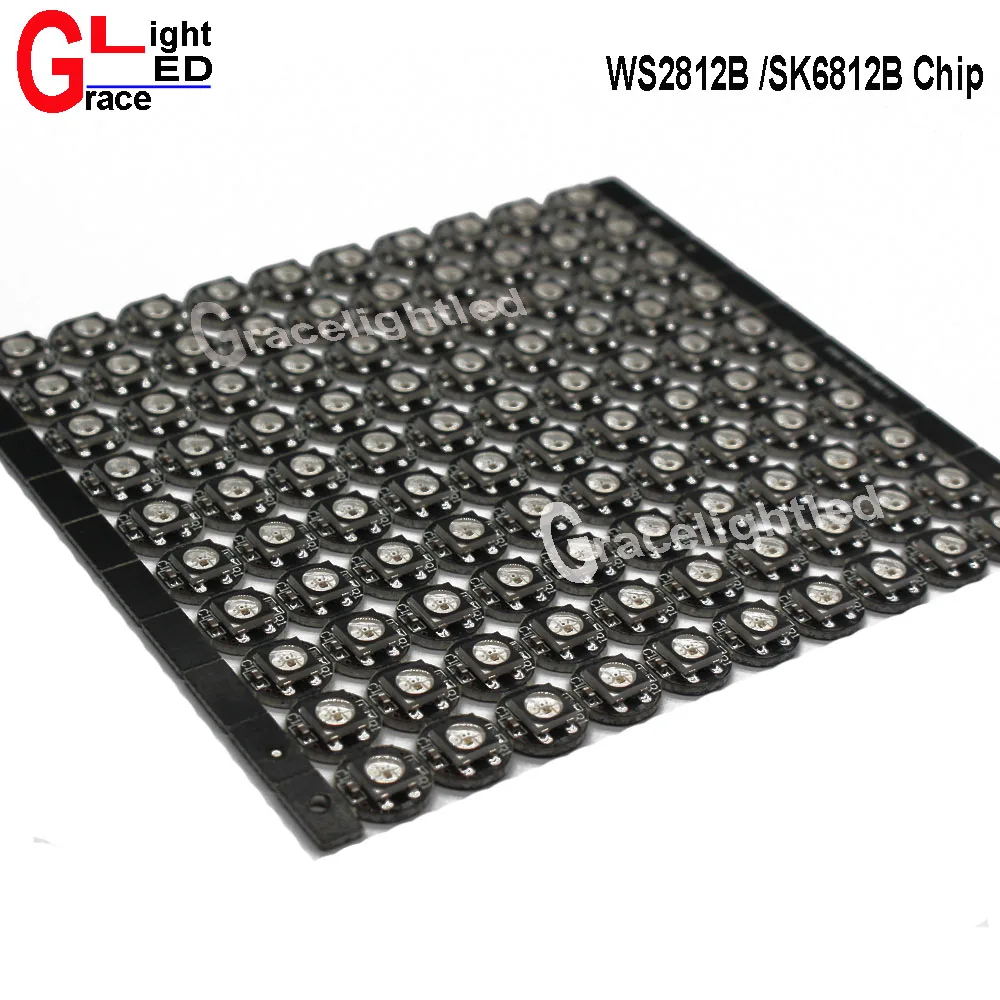 Светодиодный чип WS2812B 50 шт./лот 10 ~ 1000 шт. 5050 RGB SMD черный/белый цвет версия WS2812