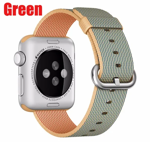 Серия 5/4/3/2/1 тканые Повседневное Спортивная петля для наручных часов Apple Watch, нейлоновый ремешок для наручных часов iwatch, wrsitband 38 мм 42 мм 40 мм 44 мм
