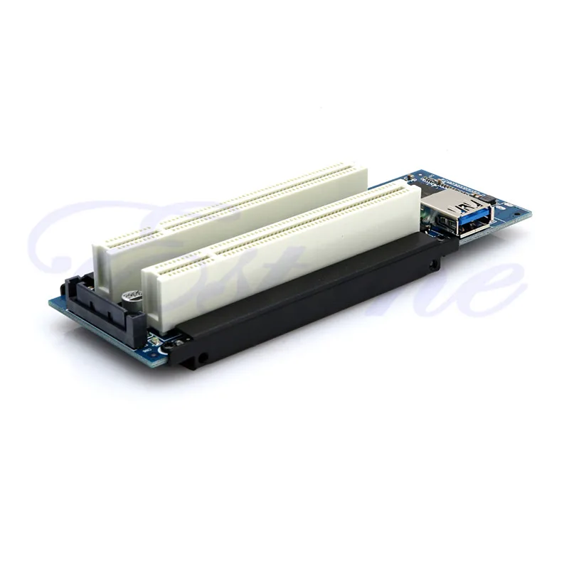 Высокое качество напряжения Регулируемый PCI-E расширитель для двойной PCI удлинительная карта адаптера+ кабель USB 3,0