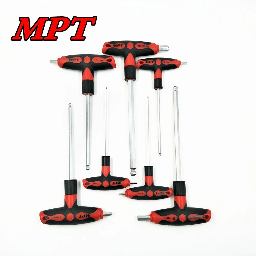 7 шт. шестигранный ключ с Т образной ручкой|Гаечный ключ| |