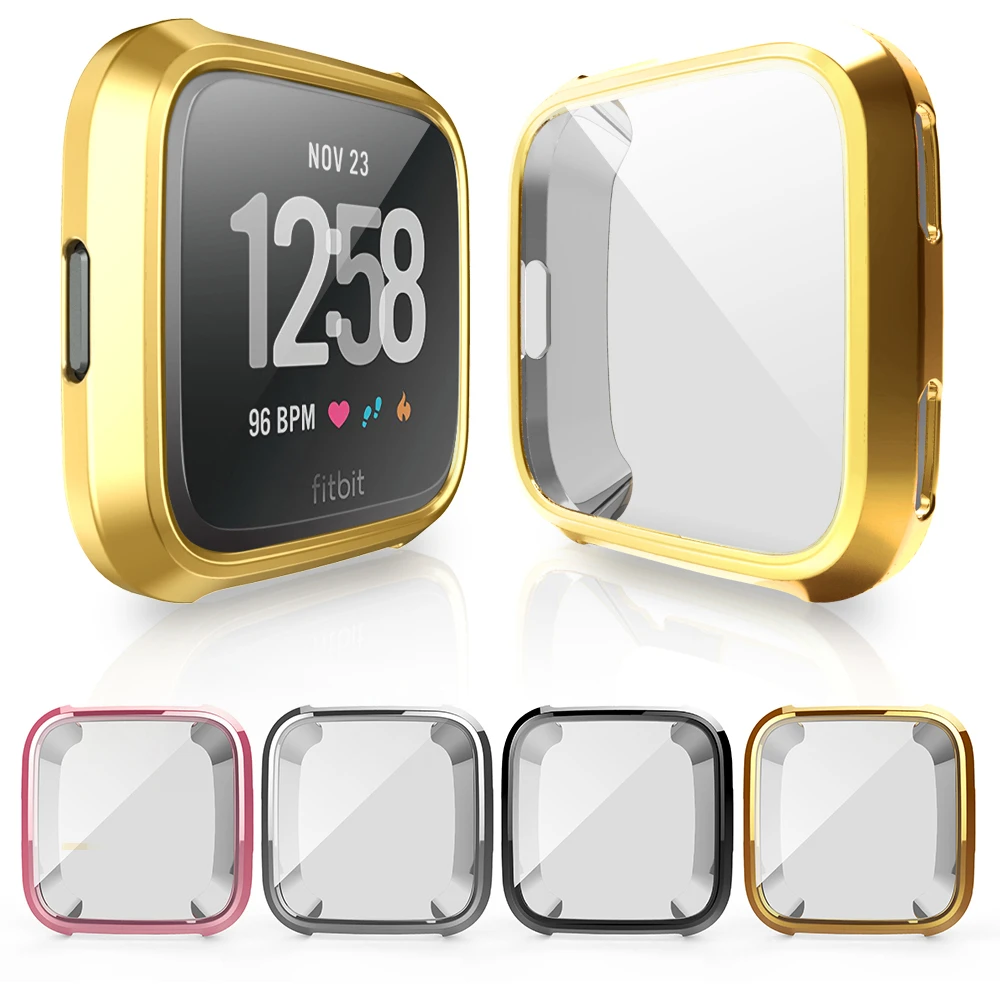 Ультратонкий защитный чехол из ТПУ с покрытием для Fit bit Versa силиконовый