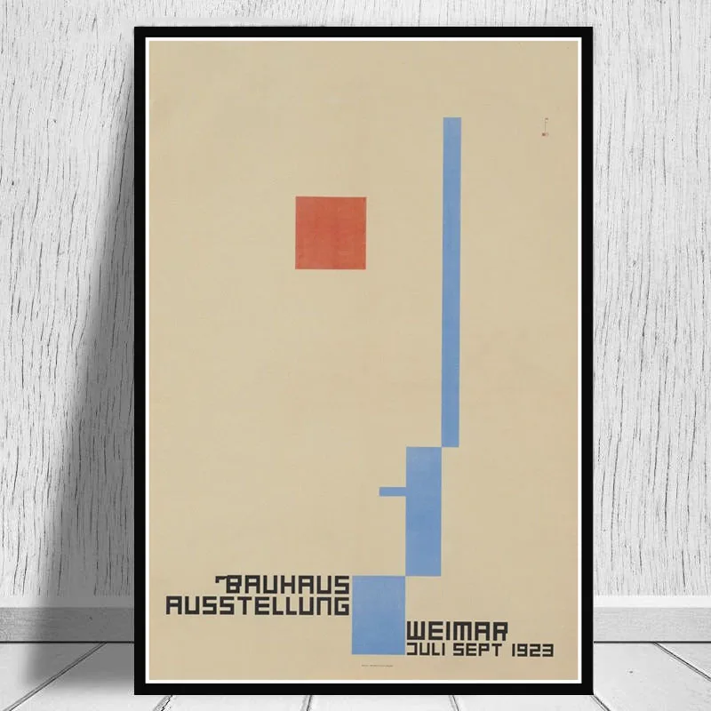0019 Постеры и принты Bauhaus Ausstellung 1923 Weimer выставочный плакат настенная художественная картина холст живопись для комнаты домашний декор - Цвет: 0019
