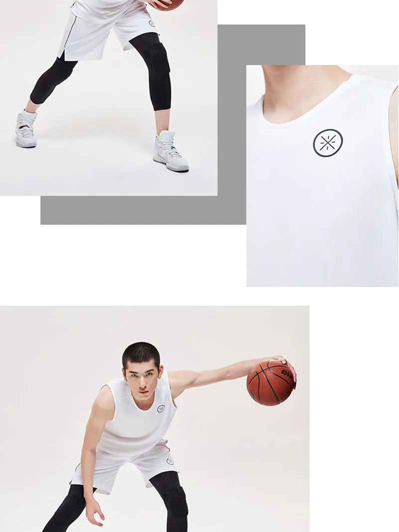 Li-Ning, мужская баскетбольная форма, костюм для соревнований, полиэстер, сухой дышащий жилет+ шорты, подкладка, спортивные комплекты AATP017 MSY187