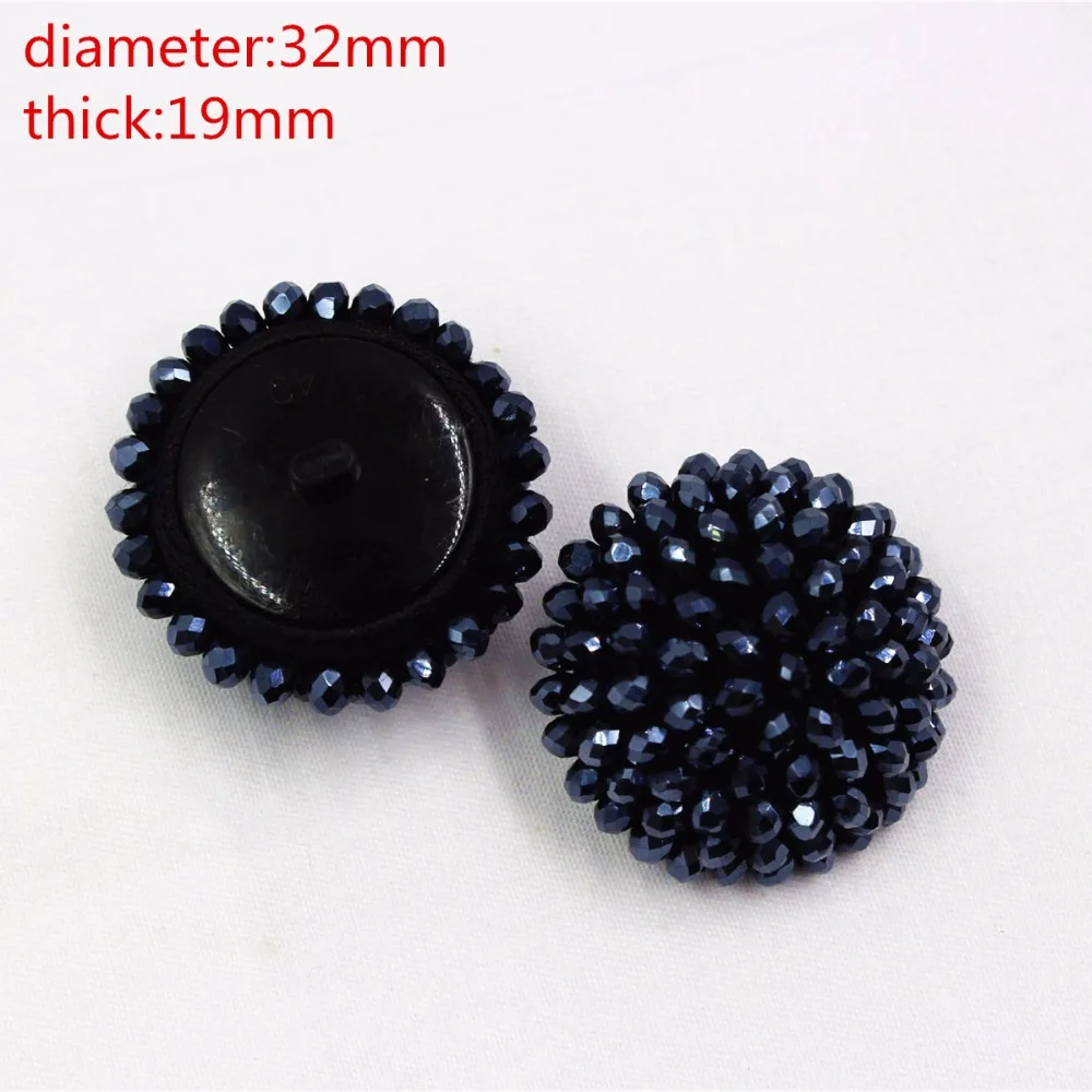 1651425 декоративные пуговицы с тканевыми бусинами для пальто материалы одежды