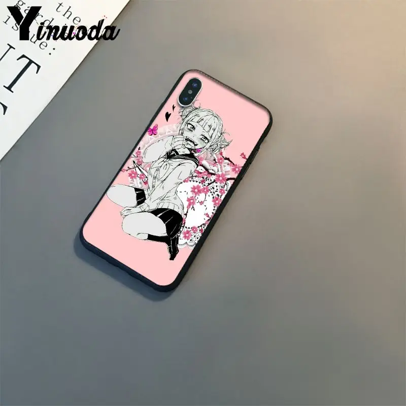 Чехол для телефона с принтом My hero academic Himiko Toga DIY чехол iPhone 6S 6plus 7 7plus 8 8Plus X Xs MAX 5 5S XR |