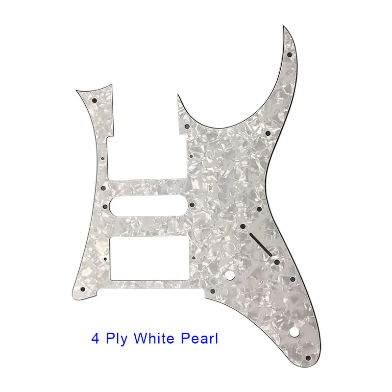 4Ply White Pearl Pleroo отличное качество электрогитары Запчасти-для MIJ Ibanez RG750 гитары накладку хамбакера HSH пикап царапины пластины - Цвет: 4Ply White Pearl