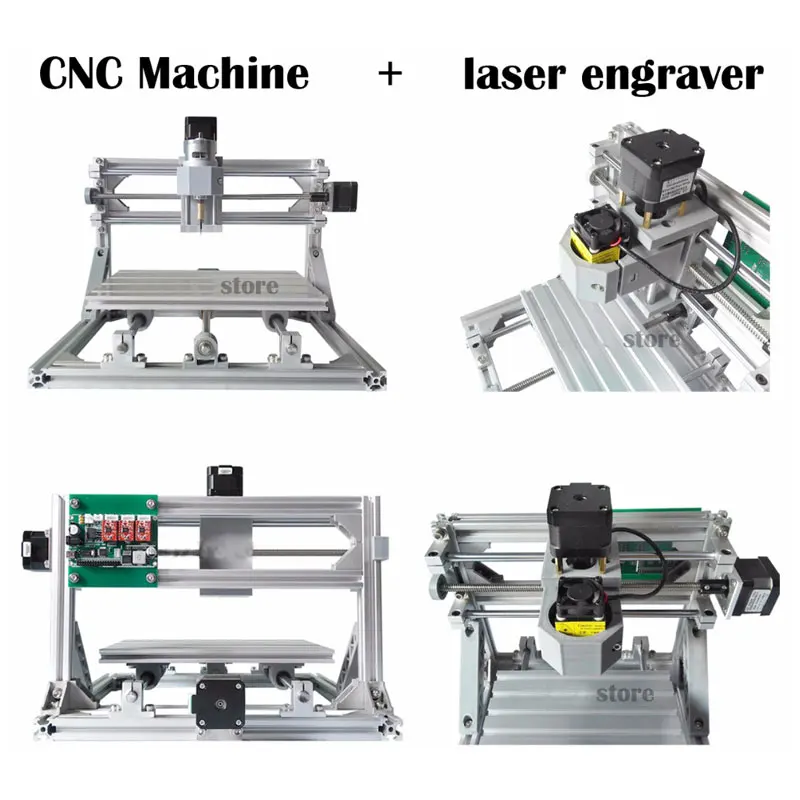 Фрезерный станок с ЧПУ 2418 GRBL для самостоятельной сборки Рабочая площадь 24x18x4 5 см 3
