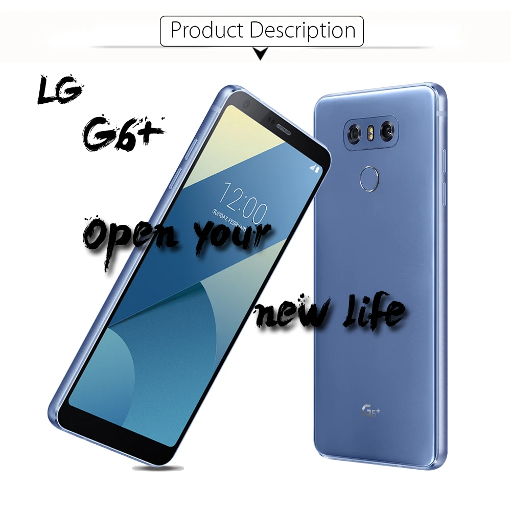 Разблокированный мобильный телефон LG G6 Plus 4G ram G6+ H870DSU 128G rom Четырехъядерный 4G LTE Dual SIM 5,7 дюймов дисплей 3300mAh Мобильный телефон 13 МП