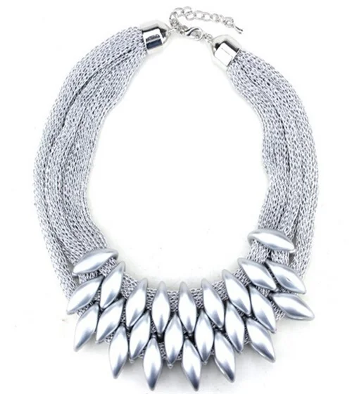 Женское Ожерелье-чокер с серебряным покрытием Брендовое Европейское колье