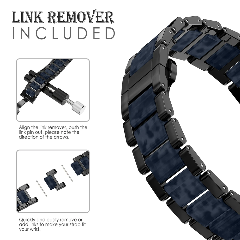 Wearlizer Нержавеющая сталь часы с бриллиантовым браслетом сменный ремешок для Fitbit Versa браслет ремешок на запястье Смарт-часы