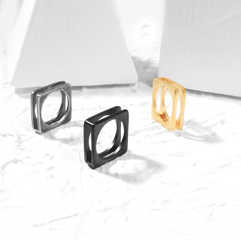 Модные мужские ювелирные изделия винтажные из нержавеющей стали панк-рок