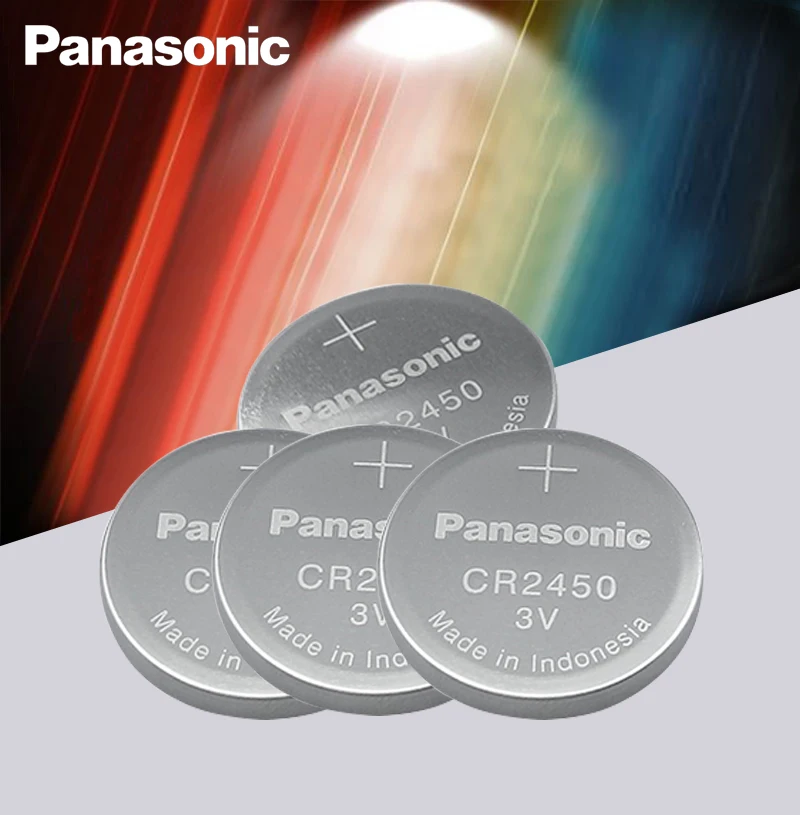 3 шт. новый оригинальный Panasonic CR2450 CR 2450 3V литиевая батарея таблеточного типа