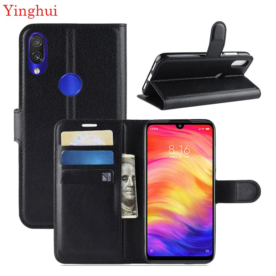 Для Xiaomi redmi note 7 Чехол кожаный флип-чехол для телефона для Xiaomi redmi note 7 pro кошелек кожаный чехол-подставка чехлы-флип 6,3''
