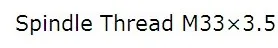 9 шт токарный станок для дерева - Цвет: Spindle thread M33