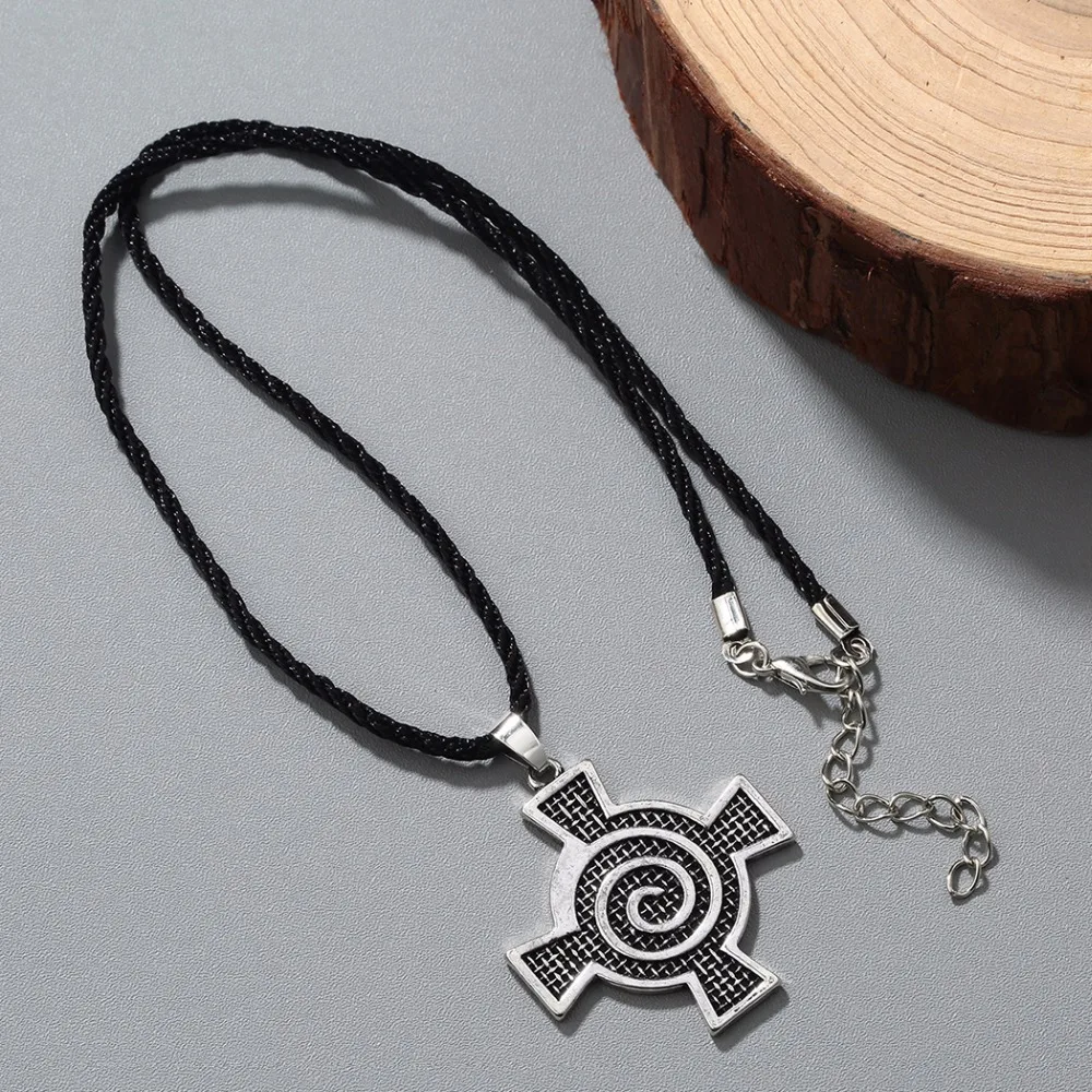 Kinitial винтажный крест Мужская подвеска ожерелье спираль вихревое простые амулет