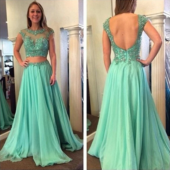 

Robe de soiree/Новые Длинные платья для выпускного вечера 2017, шифоновое вечернее платье трапециевидной формы с круглым вырезом и рукавами-крылышк...