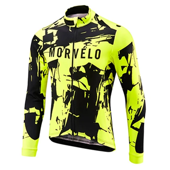 Jersey Morvelo комплект велосипедной одежды с длинными рукавами Pro team Jersey мужской костюм дышащий для занятий спортом на улице одежда велосипед MTB Одежда 9D pad - Цвет: Jersey