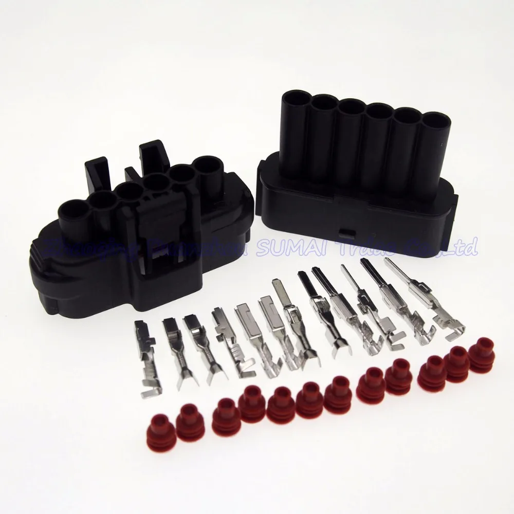 6 контактный штекер и гнездо автоматический электронный соединитель дроссельной