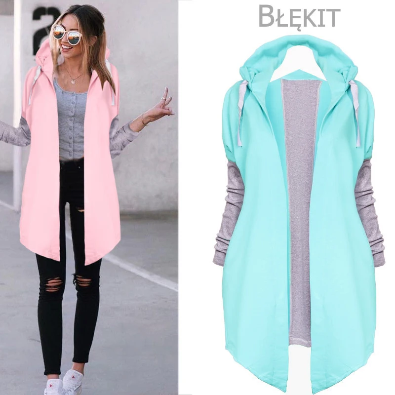 Irregular Cardigans Women Patchwork Plus Size Casual Loose Autumn Coverup Tops Female Sweater Coats DLD1224 |
