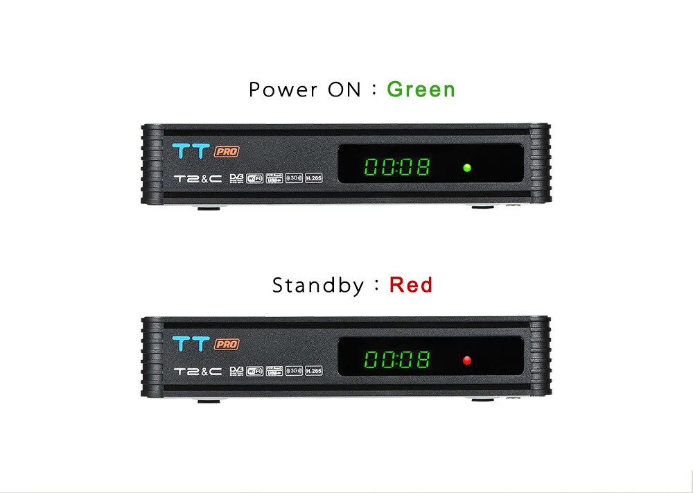GTMEDIA TT PRO DVB-T2/T эфирный ТВ-приемник HD цифровой ТВ-тюнер рецептор MPEG4 DVB T2 H.265 DVB-C ТВ-приставка