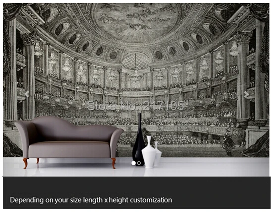 Пользовательские 3D стереоскопические обои для кинотеатра гостиной телевизора