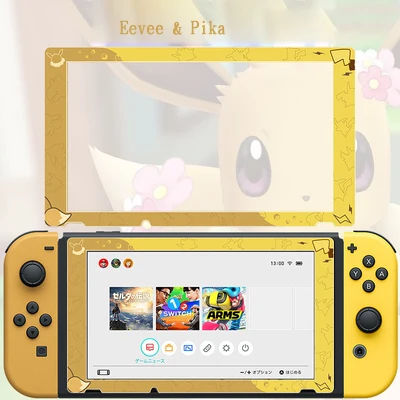 13 Для nintendo Switch NS консоль Экран протектор Закаленное Стекло игра детская футболка с принтом "Let's Go Пикачу Иви красочный ультра Protetor с пленочным покрытием - Цвет: 13